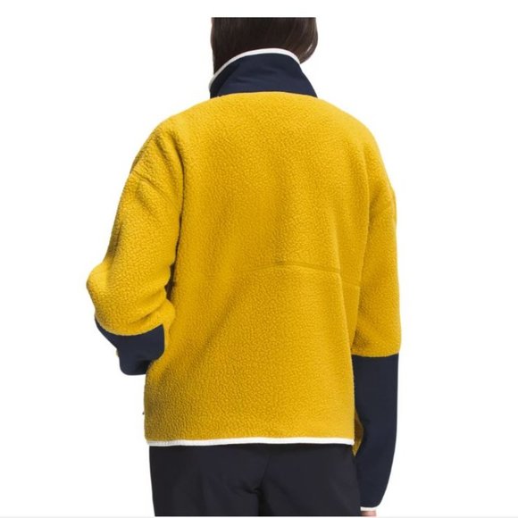 The North Face Cragmont Fleece Jacket - Arrowwood Yellow/Aviator Navy NWT - Picture 3 of 8